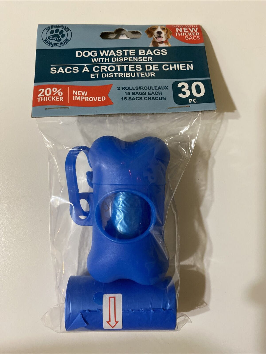 Greenbrier Kennel Club Dog Waste Bag Dispenser with (30) Refill Bags
