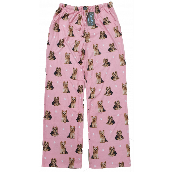 Yorkie Pajama Bottoms - Unisex  (Fabric Colors Vary)