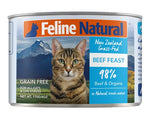 Beef Canned Wet Cat Food by Feline Naturals 6 oz