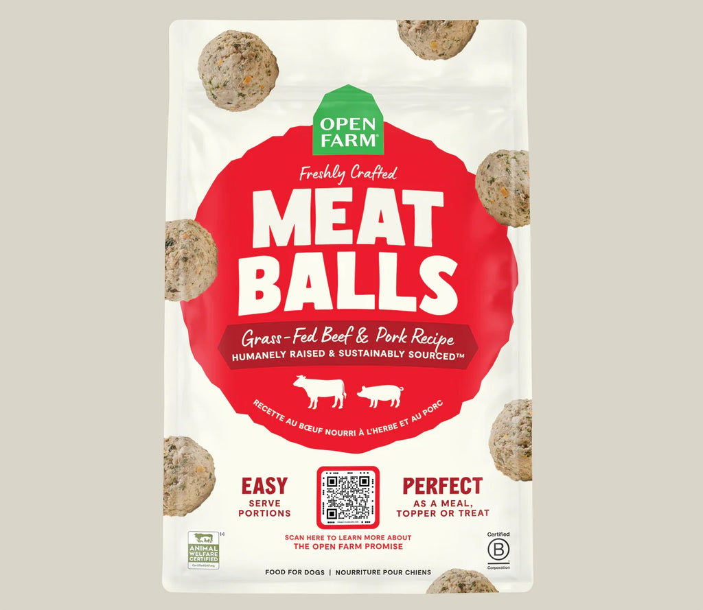 Grass-Fed Beef & Pork Freshly Crafted Meatballs for Dogs