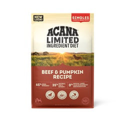 Acana Singles, Beef & Pumpkin Recipe Dog Food