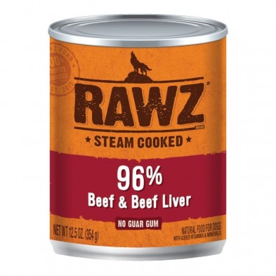 Beef & Beef Liver Wet Dog Food by Rawz