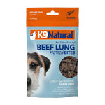 Beef Lung Protein Bites Dog Treats by K9 Naturals