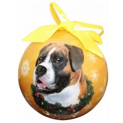 Boxer (Uncropped) Christmas Ornament