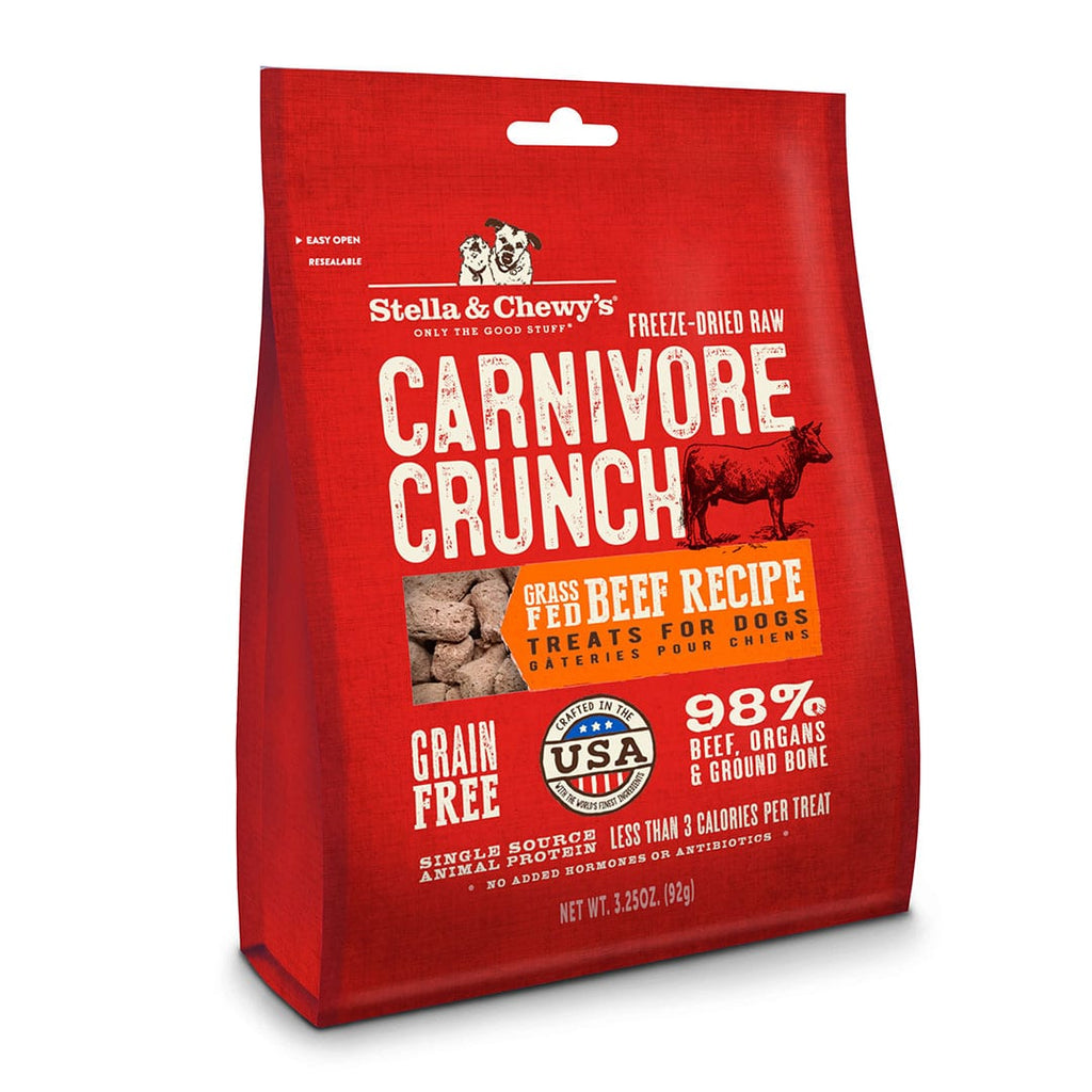 Carnivore Crunch Freeze Dried Beef Dog Treats, 3.25oz
