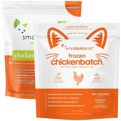 Frozen Raw Chicken Cat Food by Smallbatch - No Shipping