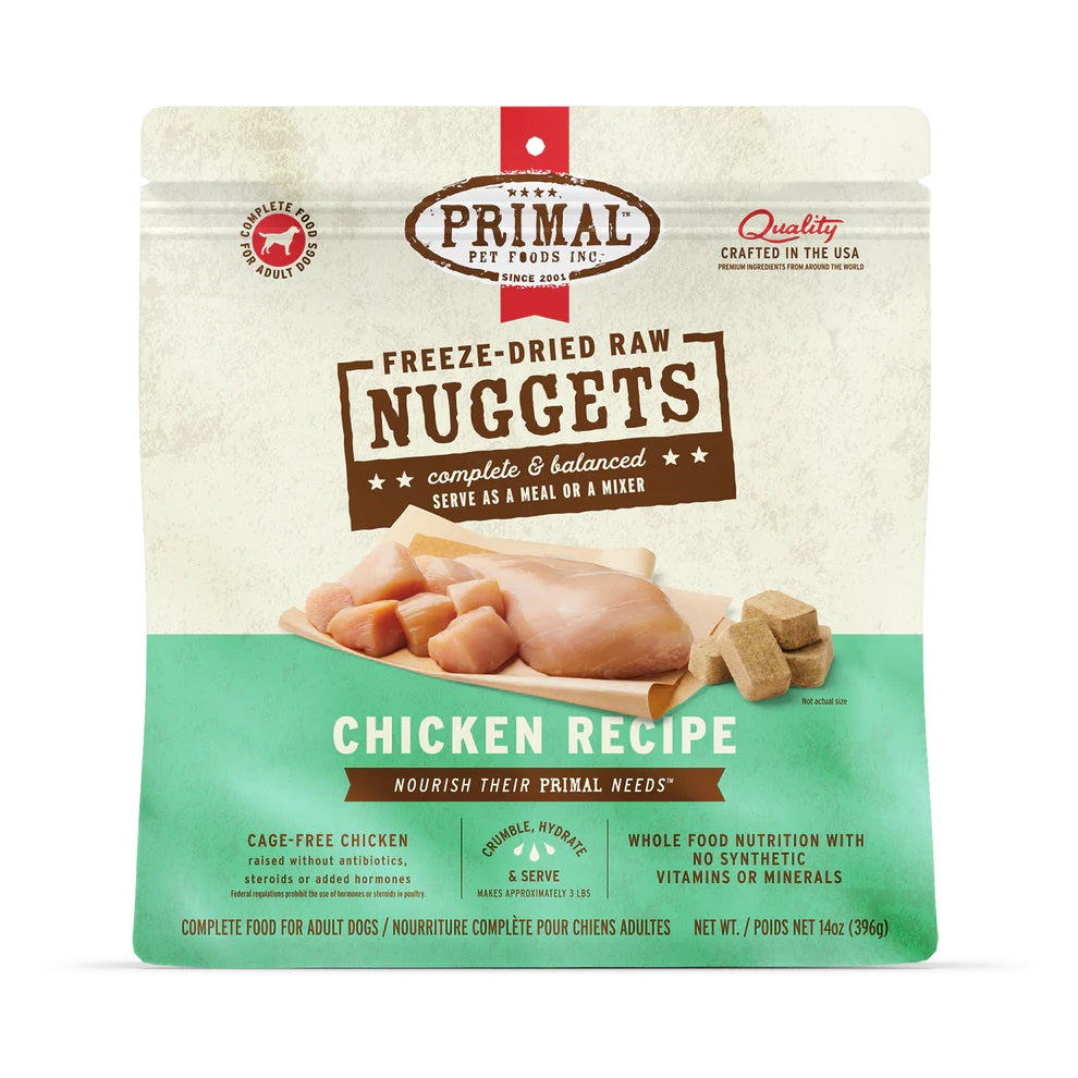 Frozen Raw Chicken Pronto Dog Food by Primal, 4 lbs   (No Shipping)