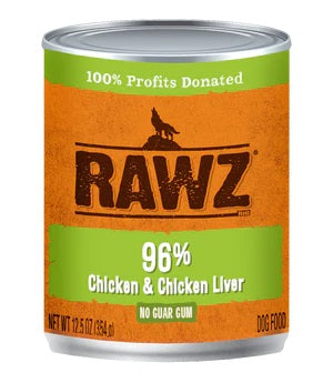 Chicken & Chicken Liver Wet Dog Food by Rawz