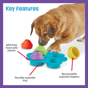Cupcake Party Treat Puzzle for Dogs - by Brightkins