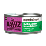 Rabbit & Green Mussels Pate Cat Food by Rawz, 5.5oz - Digestive Support