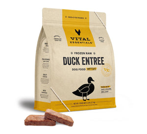 Duck Patties Dog Food by Vital Essentials -Frozen (NO SHIPPING)