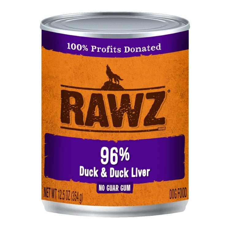 Duck & Duck Liver Wet Dog Food by Rawz