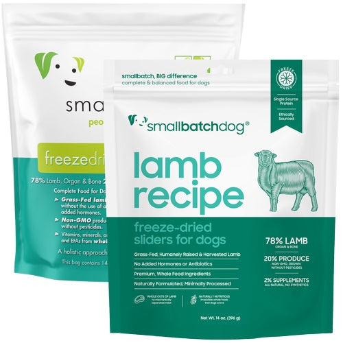 Frozen Raw Lamb Dog Food by Smallbatch  (No Shipping)