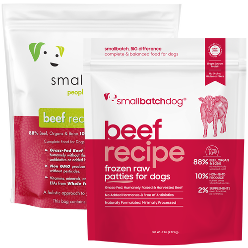 Frozen Beef Raw Dog Food by Smallbatch - No Shipping