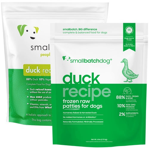 Frozen Raw Duck Dog Food by Smallbatch - No Shipping