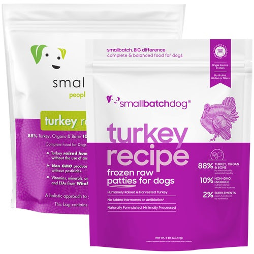 Frozen Raw Turkey Dog Food by Smallbatch - No Shipping