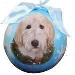 Goldendoodle Christmas Ornaments Shatter Proof Ball by E&S Pets