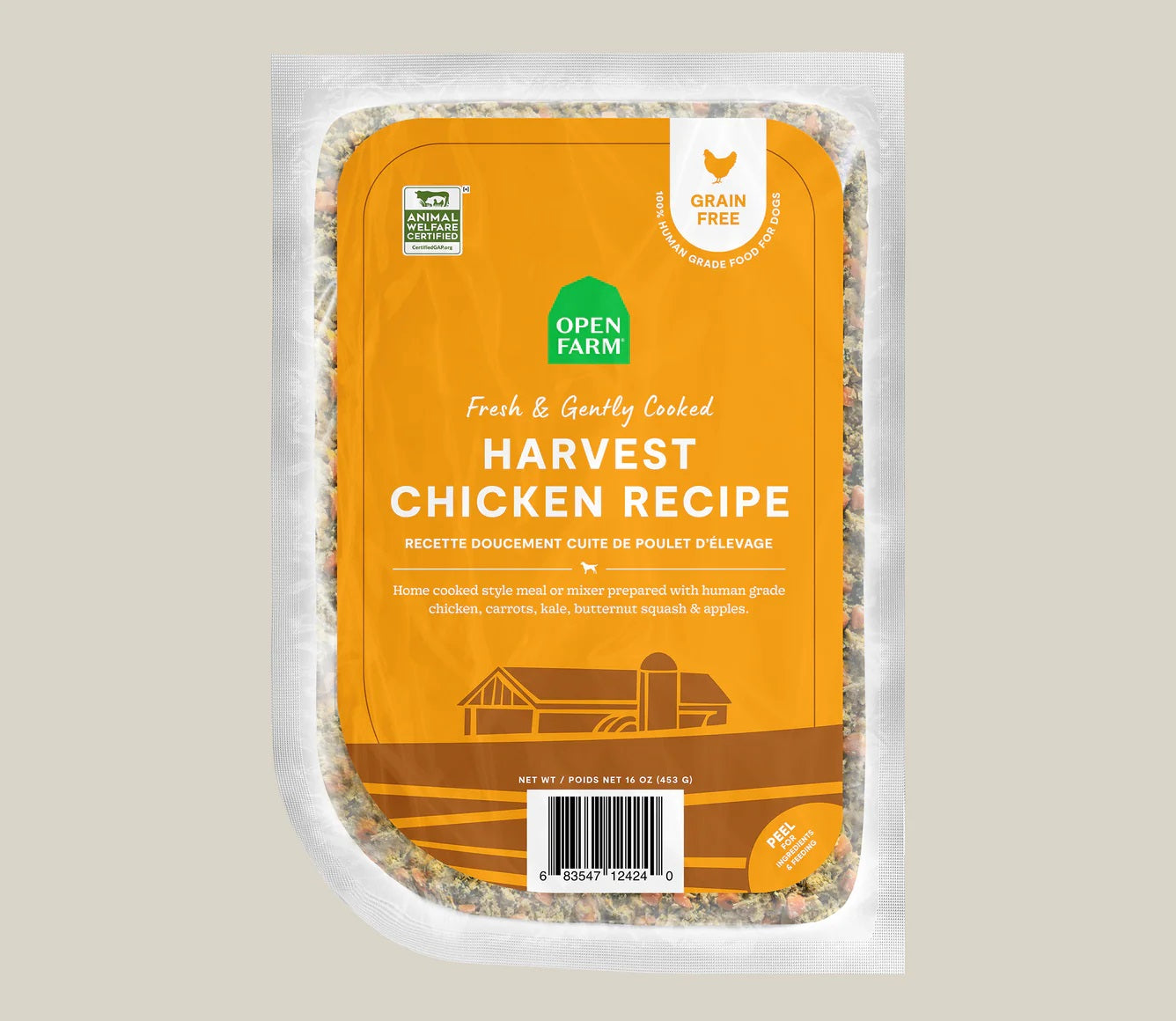 Harvest Chicken Gently Cooked Dog Food by Open Farm, 16oz - No Shipping
