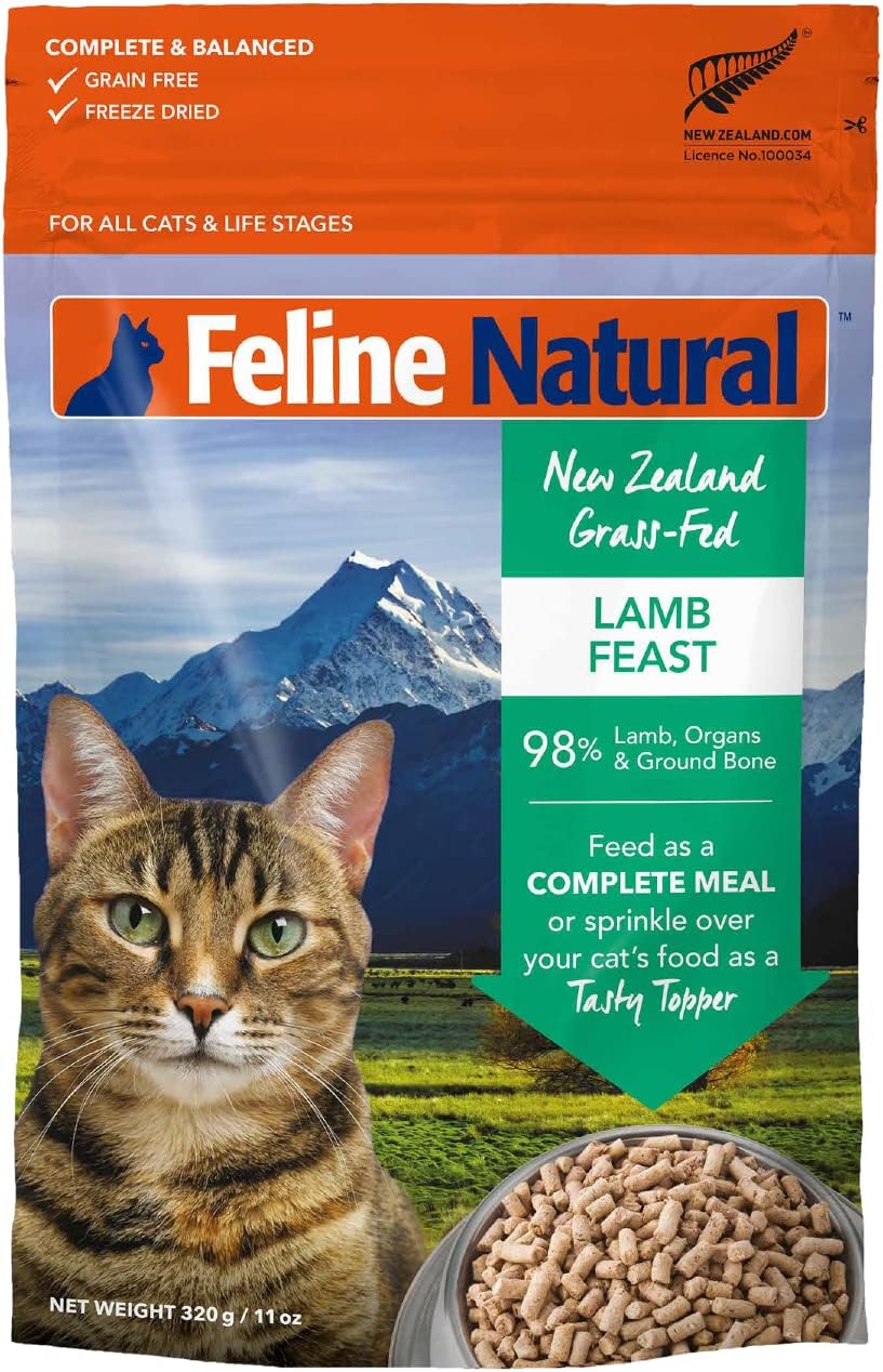 Lamb Freeze Dried Cat food by Feline Naturals