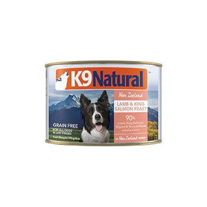 Lamb & Salmon Canned Wet Dog Food by K9 Naturals