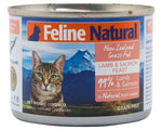 Lamb & Salmon Canned Wet Cat Food by Feline Naturals 6 oz