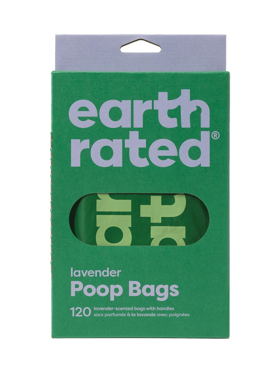 Easy-Tie Handle Poop Bags- Lavender, 120 Bags