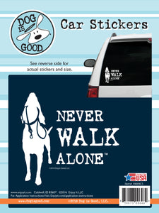 Never Walk Alone Car Sticker by Enjoy it!