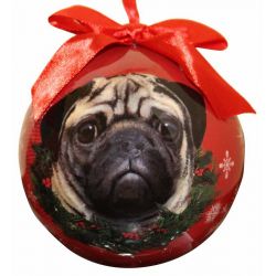 Pug Christmas Ornament