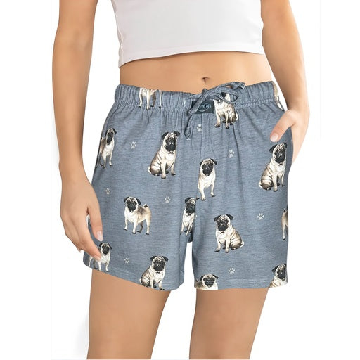 Pug Pajama Shorts - Soft!