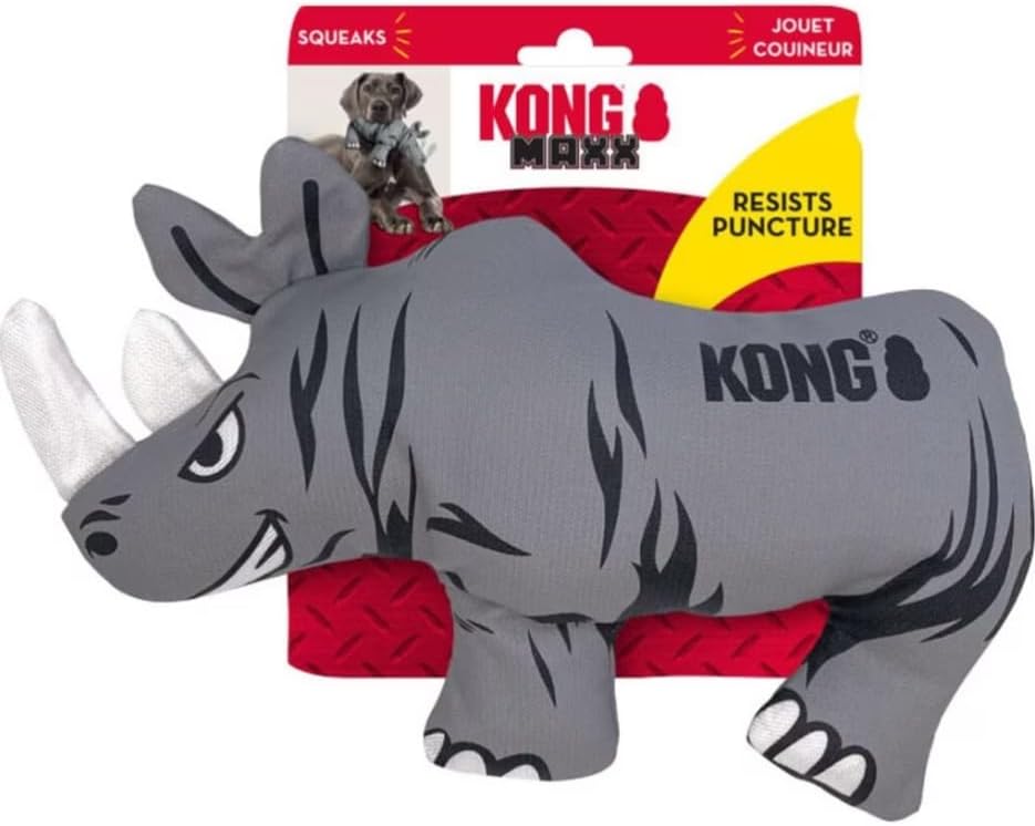 Maxx Ballistic 2 Layered Rhino Dog Toy, Large