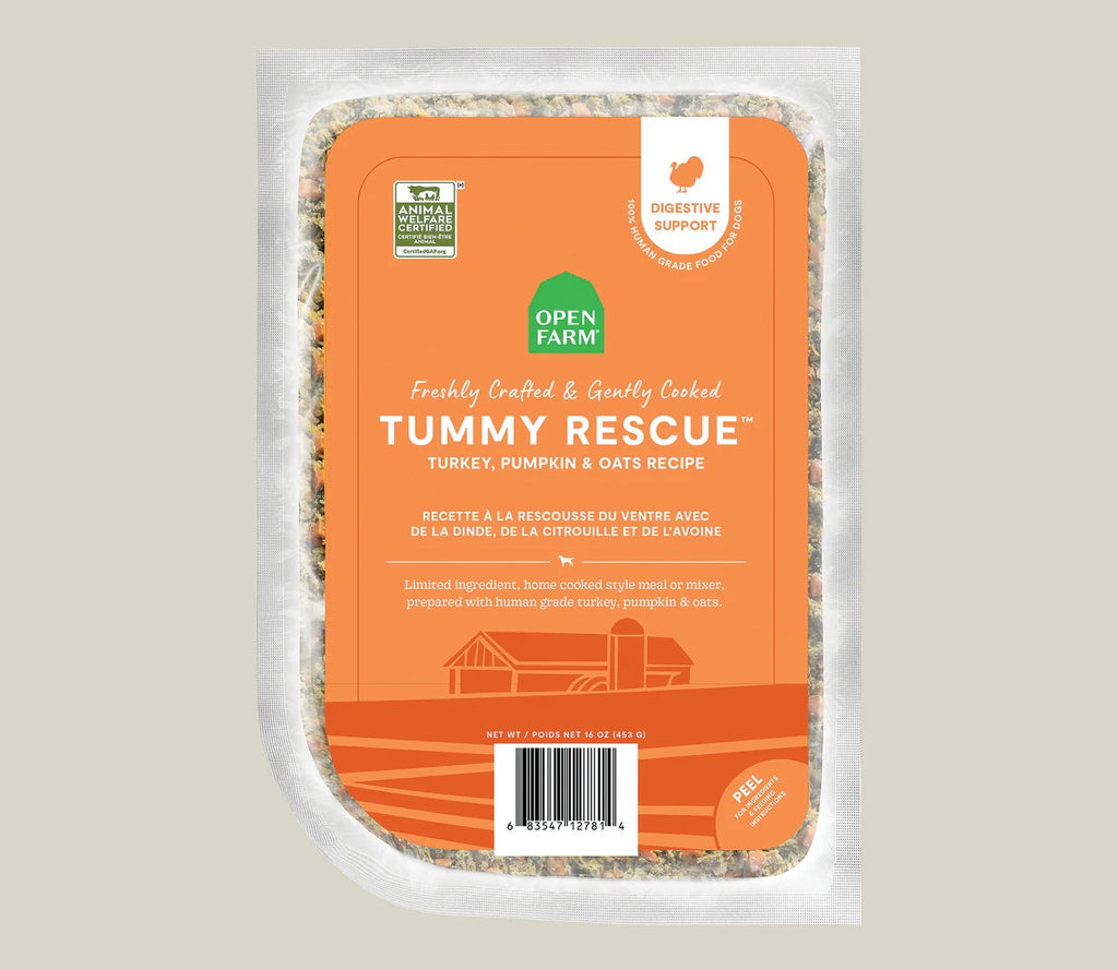 Tummy Rescue Gently Cooked Dog Food by Open Farm, 16oz - No Shipping