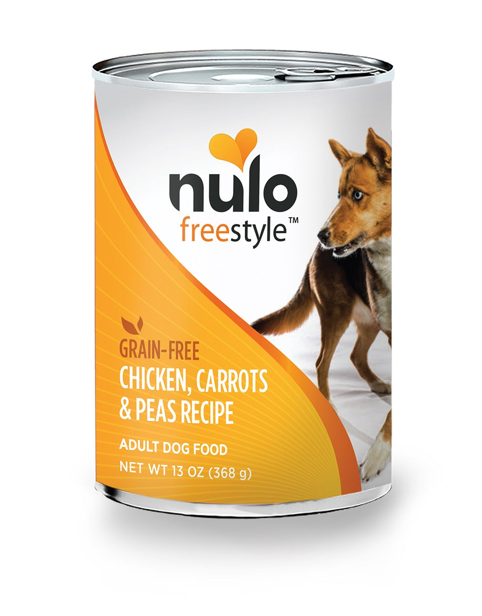 FreeStyle chicken, carrots & peas recipe Wet Dog Food by Nulo 13oz