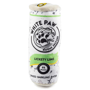White Paw Spiked Barkling Water Plush Dog Toy