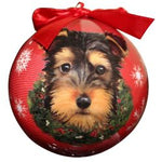 Yorkie Pup Christmas Ornament Shatter Proof Ball by E&S Pets