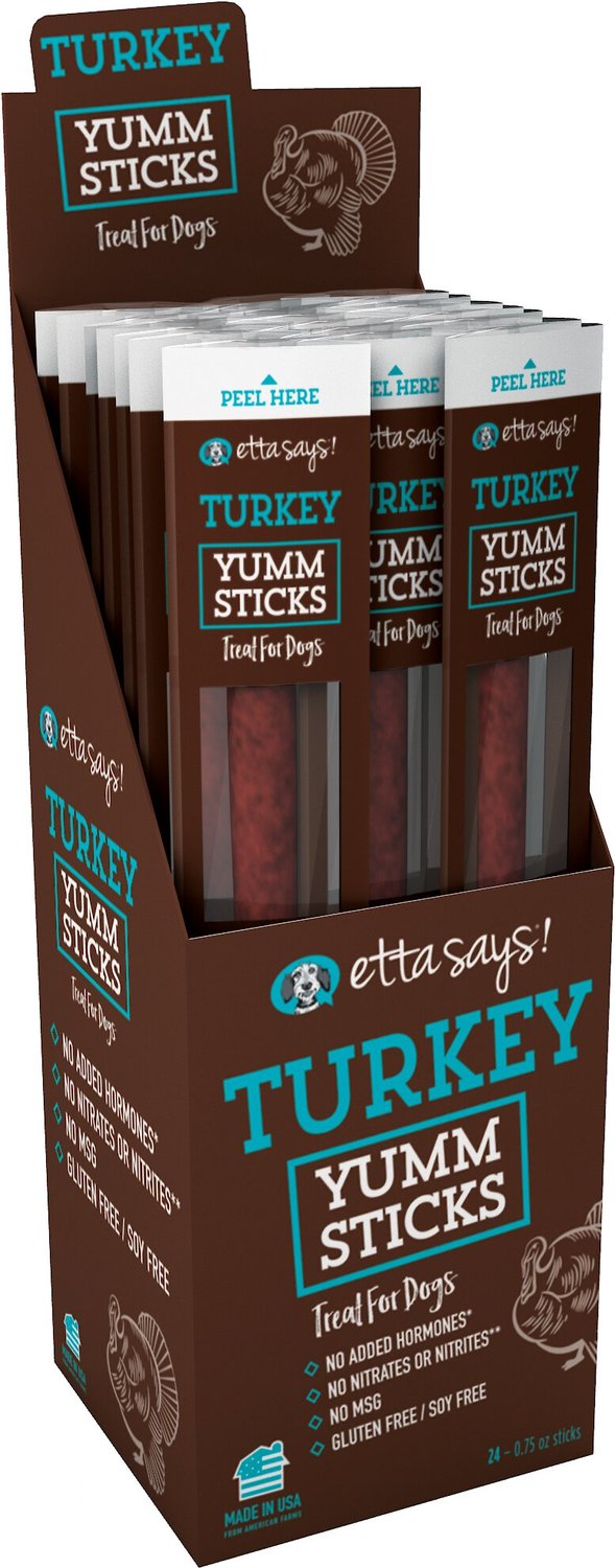 Turkey Yumm Sticks for Dogs by Etta Says!