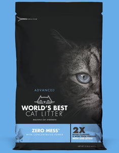 World's Best Zero Mess Unscented Clumping Corn Cat Litter