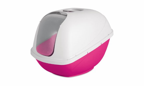 Petmate Basic Hooded Litter Pan, Pink