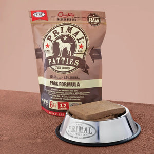Frozen Raw Patties Dog Food by Primal, 6 lbs - No Shipping