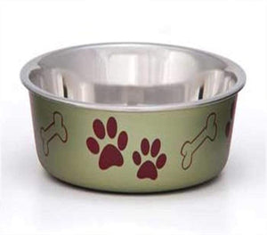Metallic Artichoke Bella Bowl by Loving Pets
