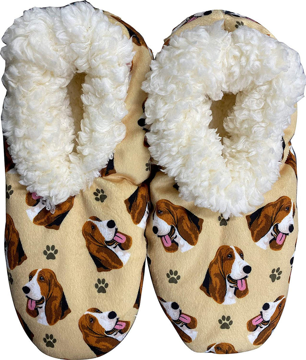 Basset Hound Slippers - Comfies  (Fabric Colors Vary)