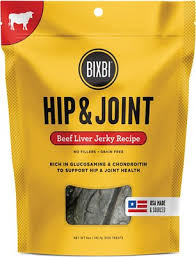 Hip & Joint Liver Jerky Beef Treats for Dogs By Bixbi