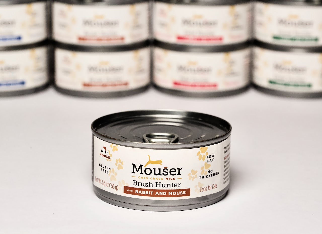 Mouse & Rabbit Canned Cat Food -Brush Hunter