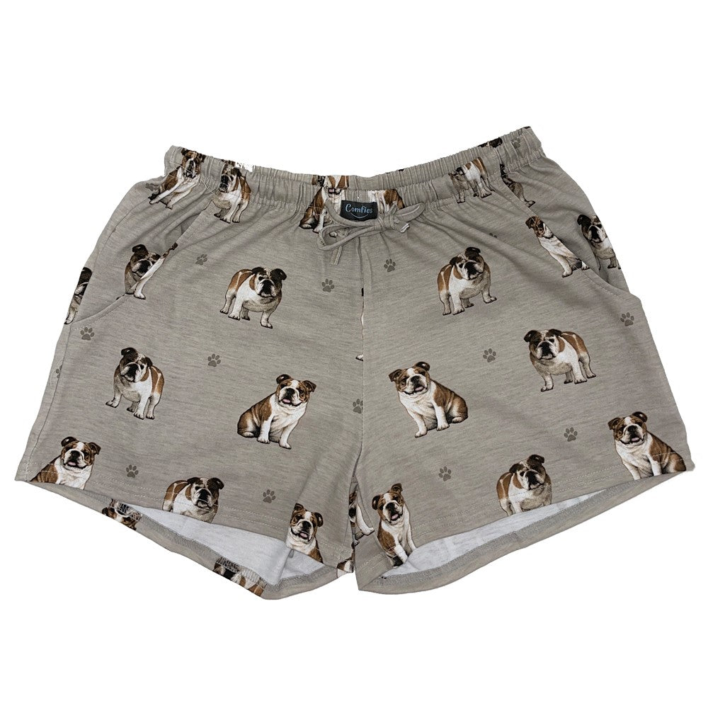 Bulldog Pajama Shorts - Unisex