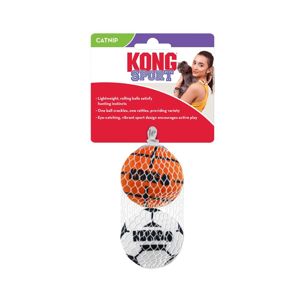 Cat Sport Balls 2-pk Assorted by Kong