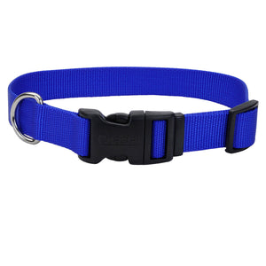 Coastal Adjustable Dog Collar with Plastic Buckle, Blue