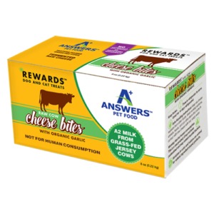 Raw Cow or Goat Cheese for Dogs & Cats - Frozen  (No Shipping)