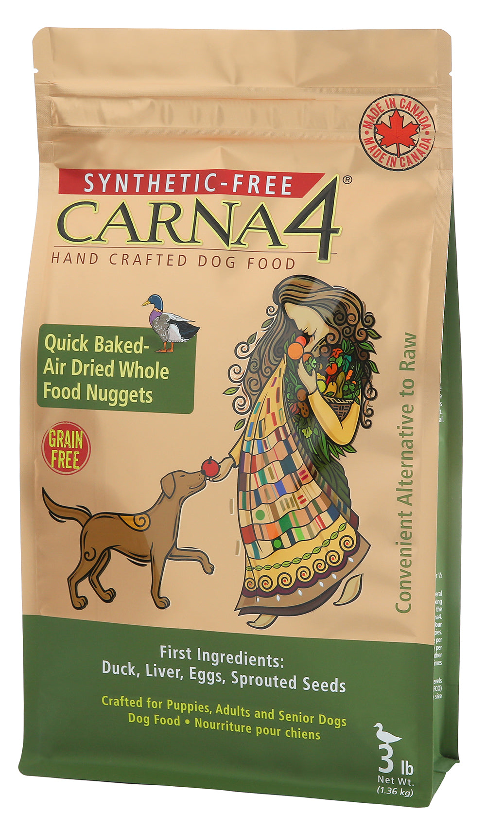 Duck Dry Dog Food by Carna4