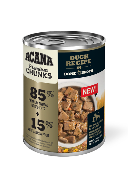 Duck Recipe in Bone Broth Wet Dog Food by Acana