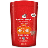 Frozen Raw Super Beef Patties Dog Food by Stella & Chewy's  (No Shipping)