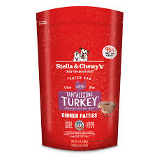 Frozen Raw Turkey Patties Dog Food by Stella & Chewy's  (No Shipping)